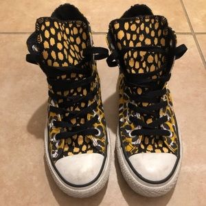 Converse High Top Leopard Shoes